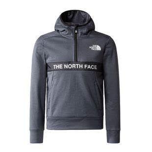 The North Face Boys Ampere 1/4 Zip Hood Pullover (Vanadis Grey/TNF Bla