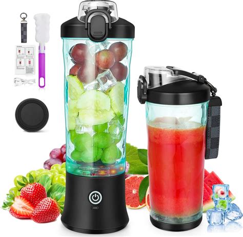 Amazon.com: Spardar Portable Blender for Shakes and Smoothies, 4000mAh ...