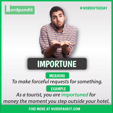 Importune – Wordpandit | Good vocabulary words, English vocabulary ...