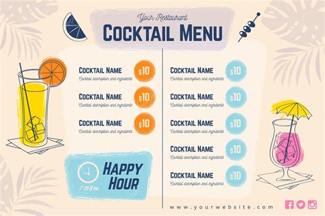 Image result for Cocktail Menu Frame