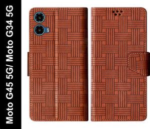 SBMS Flip Cover for Motorola Moto G45 5G / Moto G34 5G Back Cover Case ...