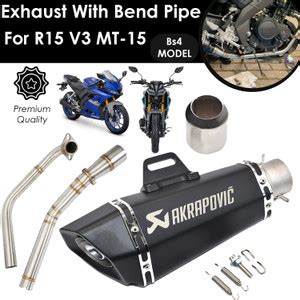 Otoroys Exhaust Silencer 36-51 mm Muffler with R15 v3 and Mt15 Bs4 Bend ...