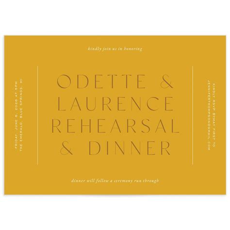 Rehearsal Dinner Invitations | The Knot
