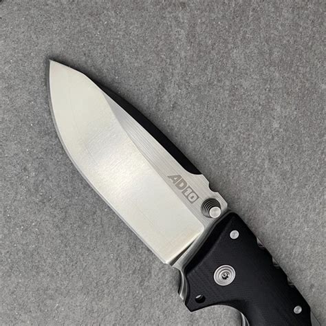 Bladebinge - Cold Steel AD10 Folding Knife Black G10 On Steel Drop ...