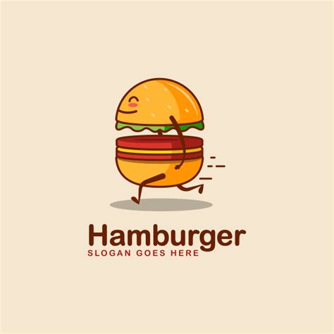 卡通汉堡logo海报-卡通汉堡logo海报模板-卡通汉堡logo海报设计-千库网