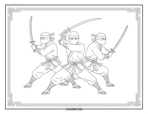 85+ Ninja Coloring Pages for Kids & Adults (Free Printable PDFs)