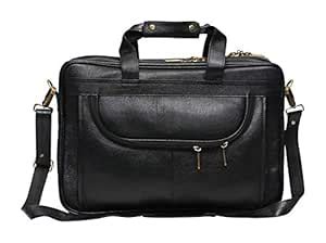 Buy R Tejas Leather 25 Liters Black Laptop Briefcase (TL039) at Amazon.in