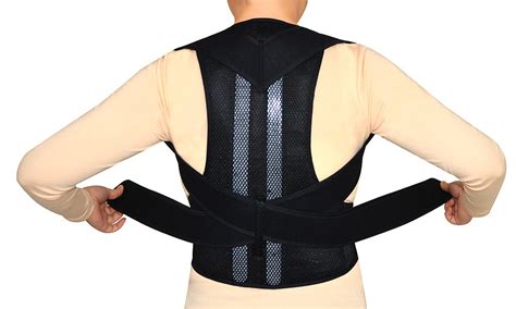 Lower Back Brace Unisex Posture Corrector Lumbar Support - Medium ...