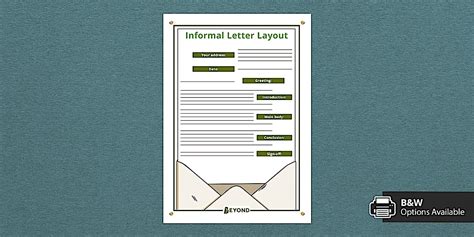 Informal Letter Layout 的图像结果