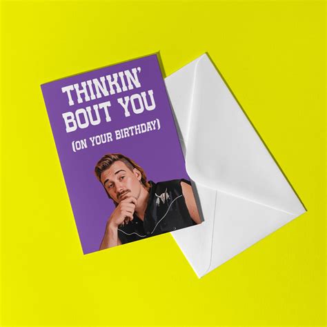 Morgan Wallen Birthday Card, Country Greeting Card A6 - Etsy