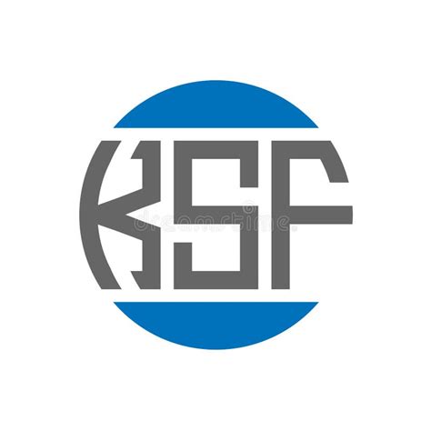 KSF Letter Logo Design on White Background. KSF Creative Initials ...