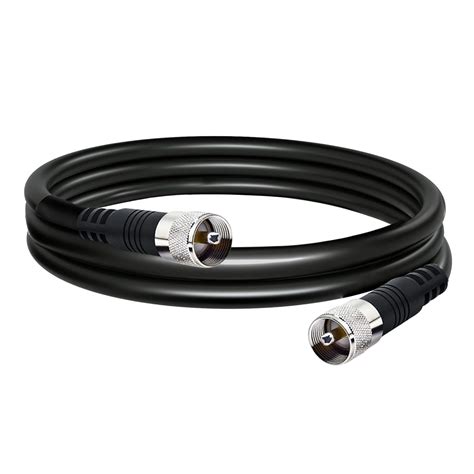 Coax Cable RG8X UHF PL259 Male to Male, RG8X Coaxial Cable 50 Ohm, Low ...