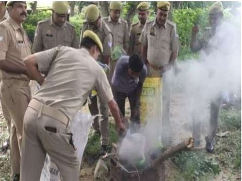 UP: 50 kilograms of contraband drugs incinerated in Sitapur