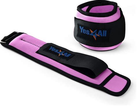 Yes4All Ankle Weights Pair Set with Adjustable Strap - Leg/Wrist ...