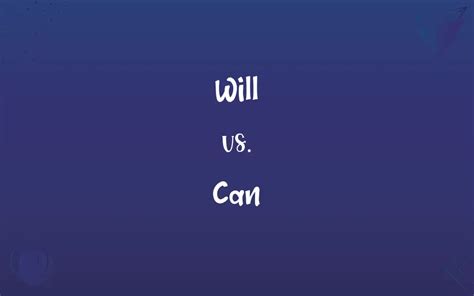 Image result for Will Not vs Cannot