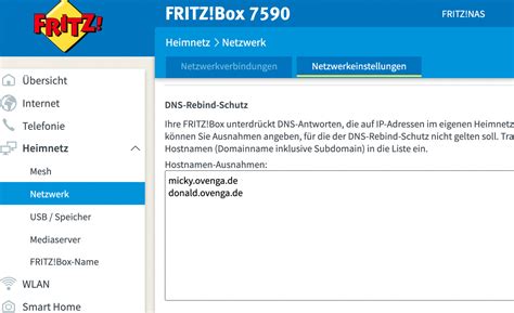 Domains mit localer ip in Fritzbox - OVENGA MEDIA UG