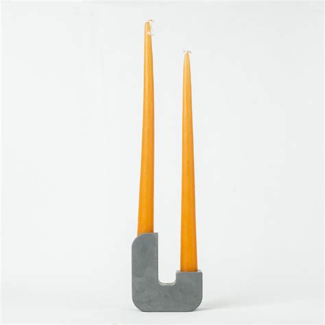 Dyad Contemporary design Concrete Candle Holder – Greyt