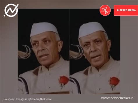 Video Claiming To Show Jawaharlal Nehru Warning Against Communal ...