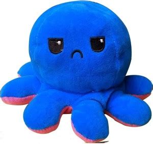 softeez Blue reversible octopus Soft toy for kids - 15 mm - Blue ...