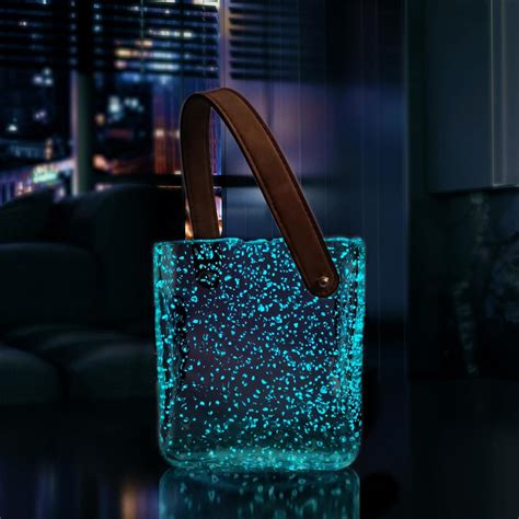 Amazon.com: Handmade Luminous Glass Bag Vase, Purse Vases for Flowers ...