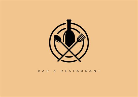 bar y restaurante logo 35700331 Vector en Vecteezy