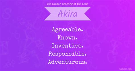 The hidden meaning of the name Akira | Namious