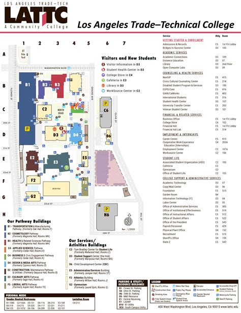 Los Angeles Trade-Technical College Campus Map - (L.A. Trade–Tech ...