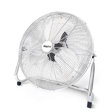 Buy KEPLIN 20" Heavy Duty Chrome Floor Fan with 3 Speeds and Adjustable ...