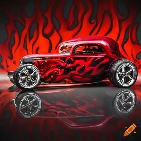 Hot Rod With Flames