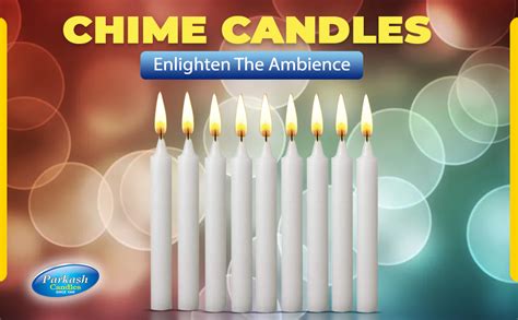 PROSPERRO LUMO by Parkash Chime Wax Unscented Candles (White) Set of 20 ...