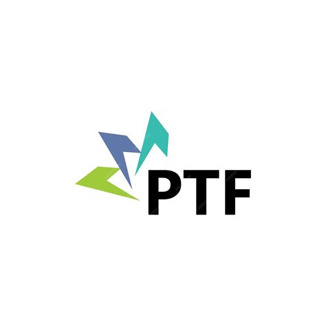 Ptf letter logo design on white background creative modern ptf letter ...