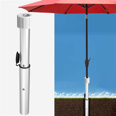 Amazon.com : Zaquak Inground Umbrella Base,Lightweight Aluminum Alloy ...