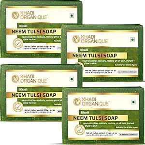 Buy Khadi Organique Pure Nautral Handmade & Herbal Neem Tulsi Soap ...