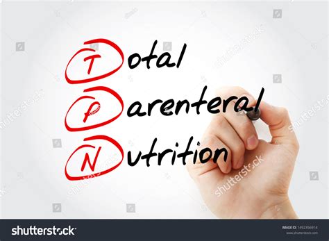 Tpn Total Parenteral Nutrition Acronym Marker Stock Photo 1492356914 | Shutterstock
