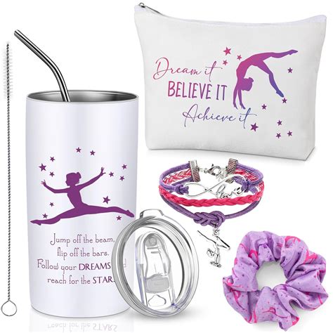 Amazon.com: Sieral 4 Pieces Gymnastics Gifts for Girls Gymnastics Water ...