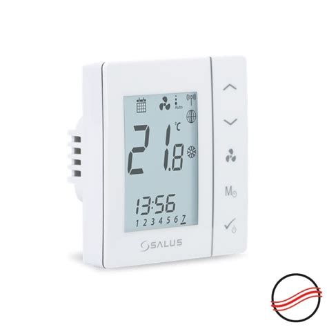 Salus FC600 digitalni programski bežični termostat za fan coil (žično ...