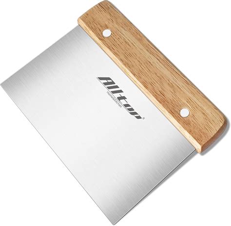 Amazon.com: ALLTOP Dough Cutter – Premium Stainless Steel Food Scraper ...
