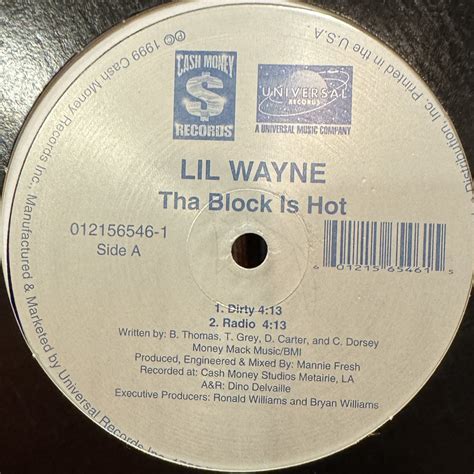 Lil Wayne - The Block Is Hot (12'') (キレイ！！) - FATMAN RECORDS