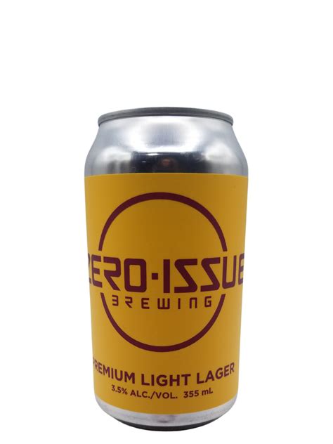 Zero Issue Brewing Premium Light Lager 355ml - The Alberta Beer Exchange