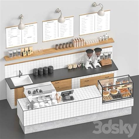 Diseño mostrador | Mobiliario para cafeteria, Diseño de interiores ...