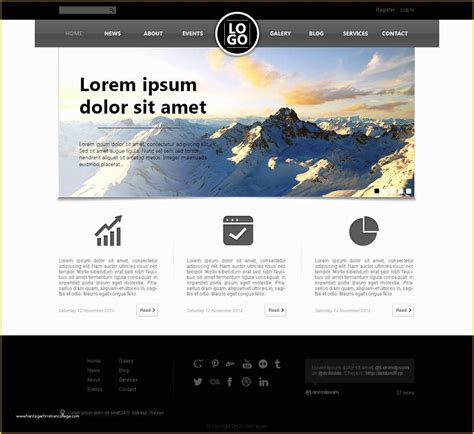 Web Page Templates Free Download Of Well Designed Psd Website Templates ...