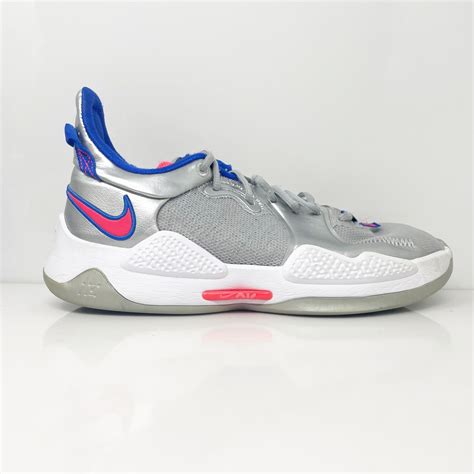 Nike Mens PG 5 CW3143-005 Gray Basketball Shoes Sneak… - Gem