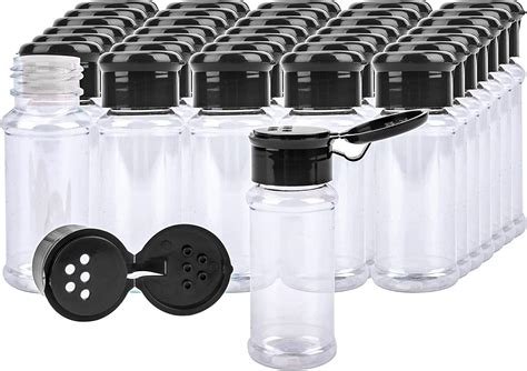 Amazon.com: Mimorou 50 Pcs Plastic Spice Jars with Shaker Lids Spice ...