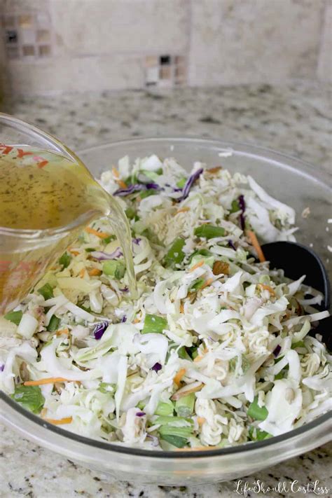 Coleslaw Ramen Chicken Salad - Life Should Cost Less