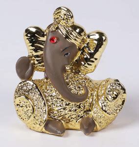 TIED RIBBONS Ganesha Idols Showpiece items for Car and Table Decorative ...