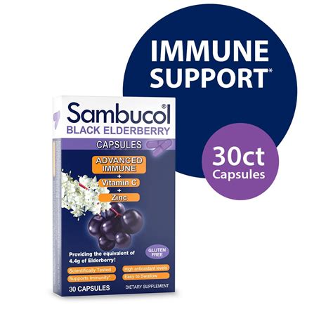 Buy Sambucol Black Elderberry Advanced Immune Capsules Online at Lowest ...