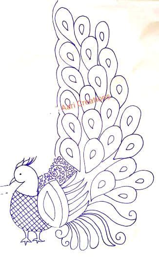 Image result for Simple Peacock Embroidery Patterns