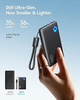 INIU Portable Charger, Ultra Slim 10000mAh 45W PD India | Ubuy