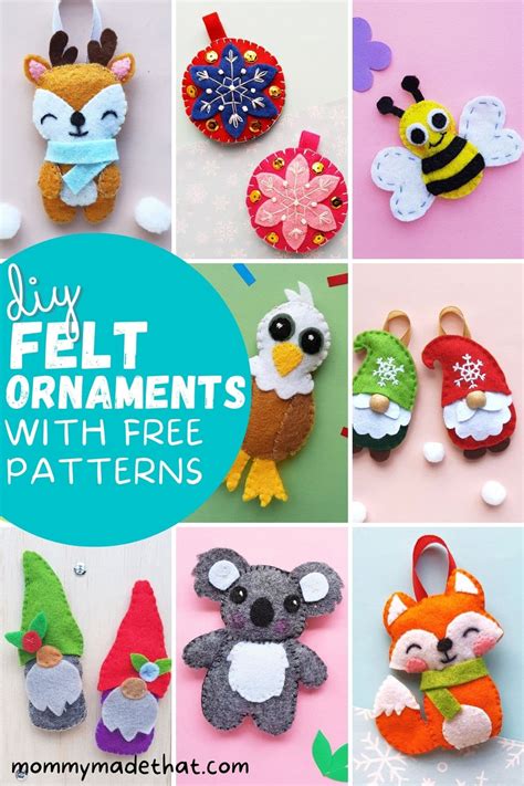 Felt Ornament Patterns Free Printable | Fanny Printable