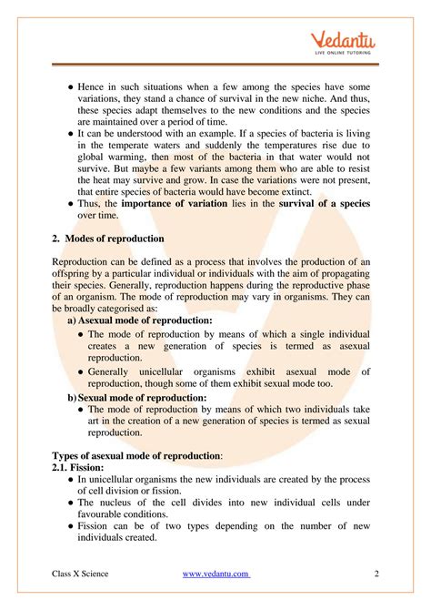 Class 10 Chapter How Do Organisms Reproduce with Notes 的图像结果